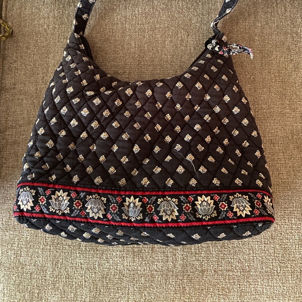 Vera Bradley Black and Red Hobo Bag